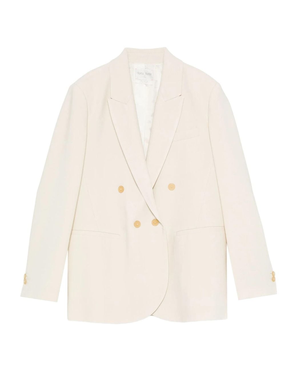 Forte_forte Natural Double-Breasted Blazer