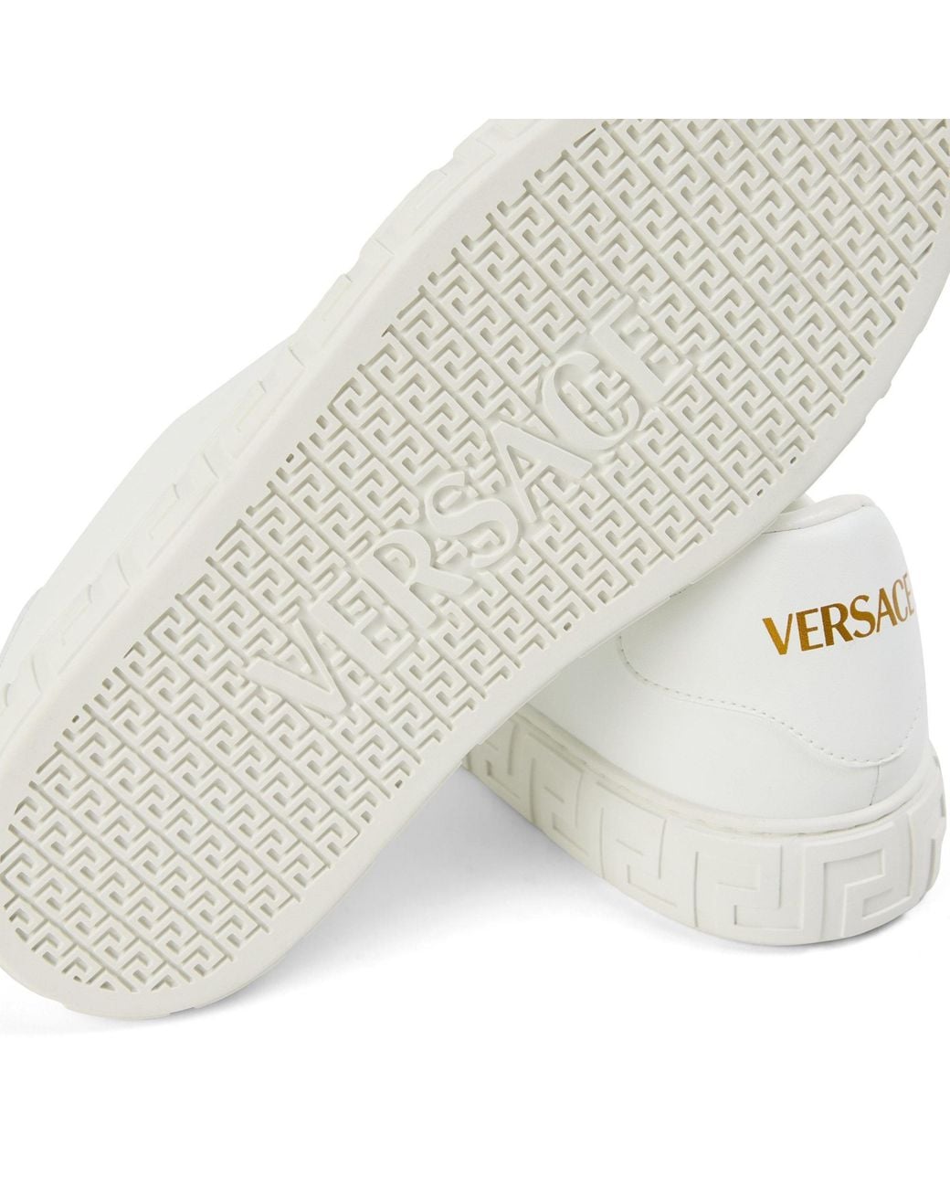 Versace White Platform Trainers