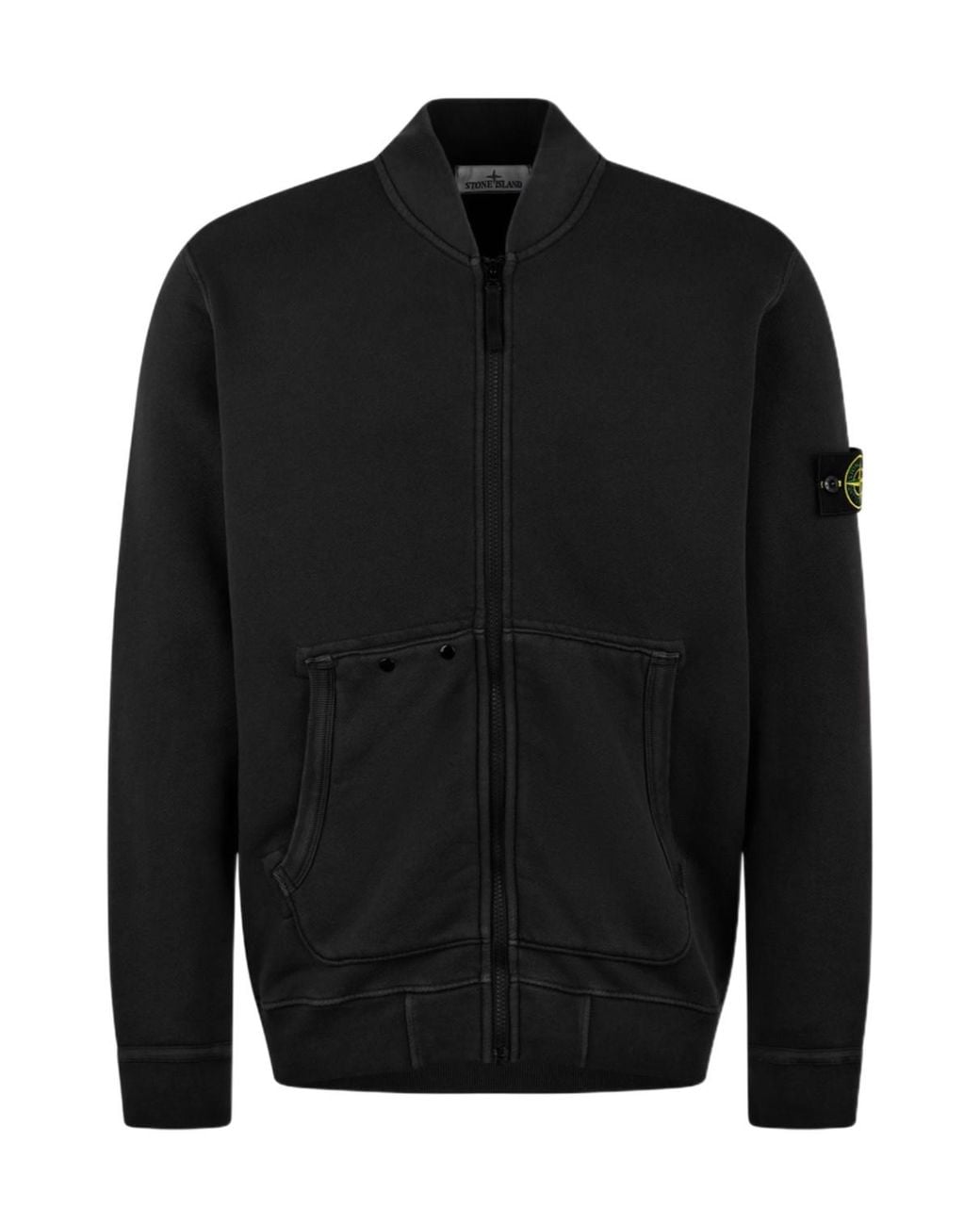 Stone Island Black Bomber Jacket for men