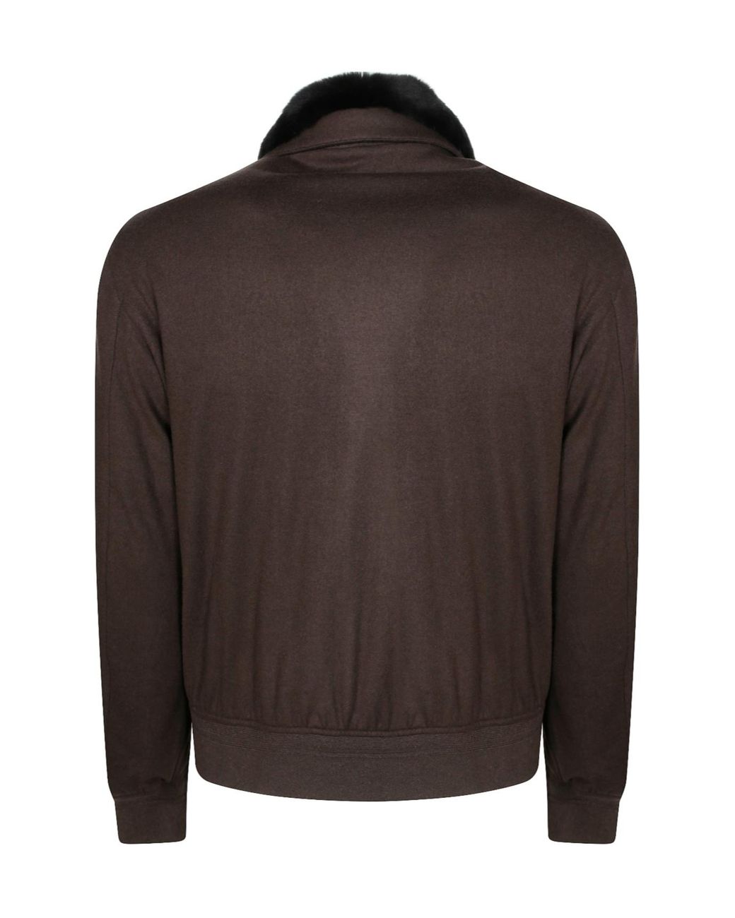 Montecore Black Funnel-Collar Zip Jacket for men