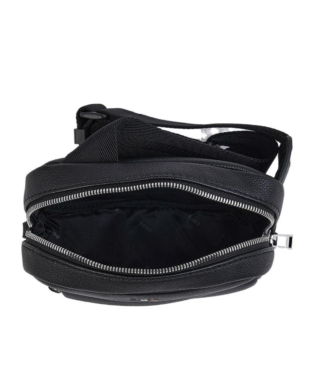 Boss Black Logo Zip-Fastening Shoulder Bag for men