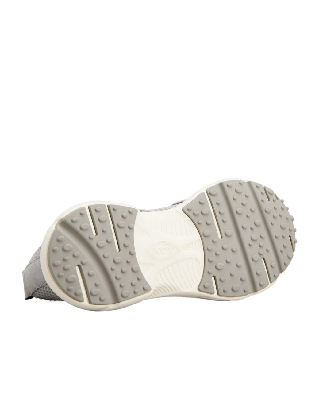 Tod's White Round-Toe Sneakers