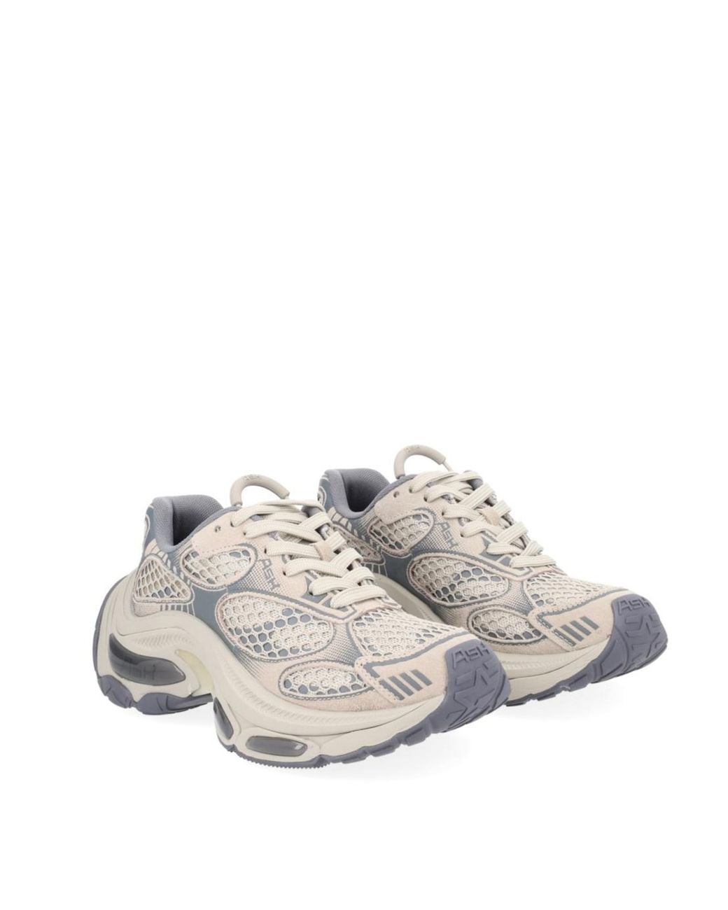 Ash Gray Dragon Chunky Fion Sneakers