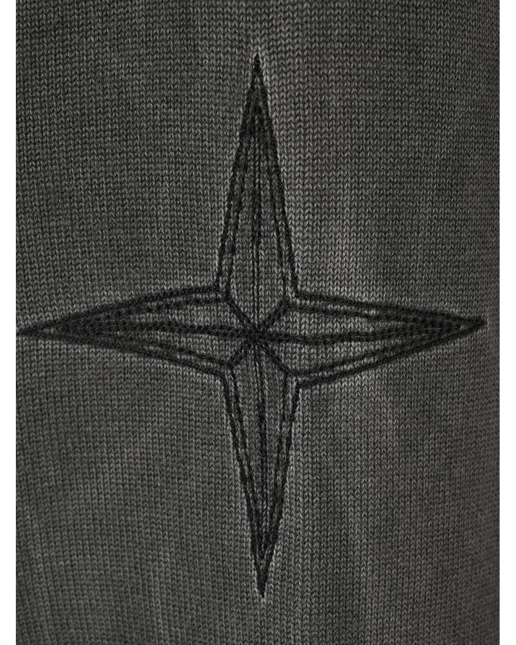 Stone Island Gray Oversized-Fit Crewneck Sweatshirt for men