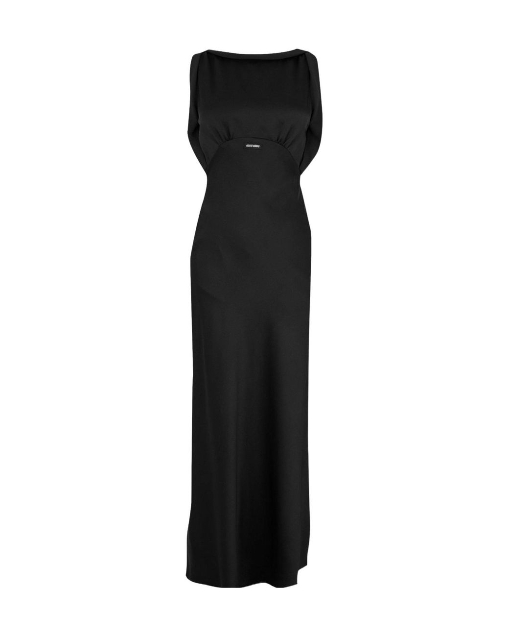 Miu Miu Black Sleeveless Maxi Dress