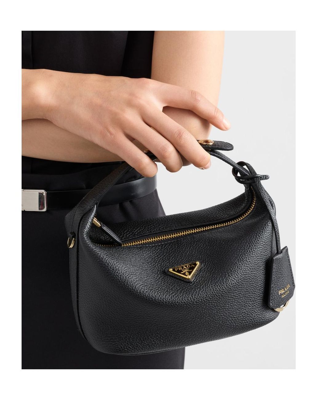 Prada Black Chérie Leather Mini-Bag