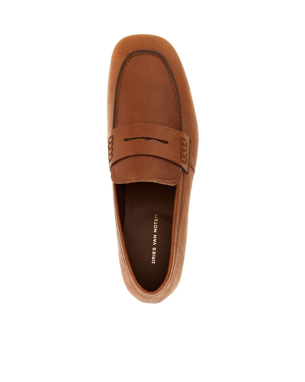Dries Van Noten Brown Penny Loafers