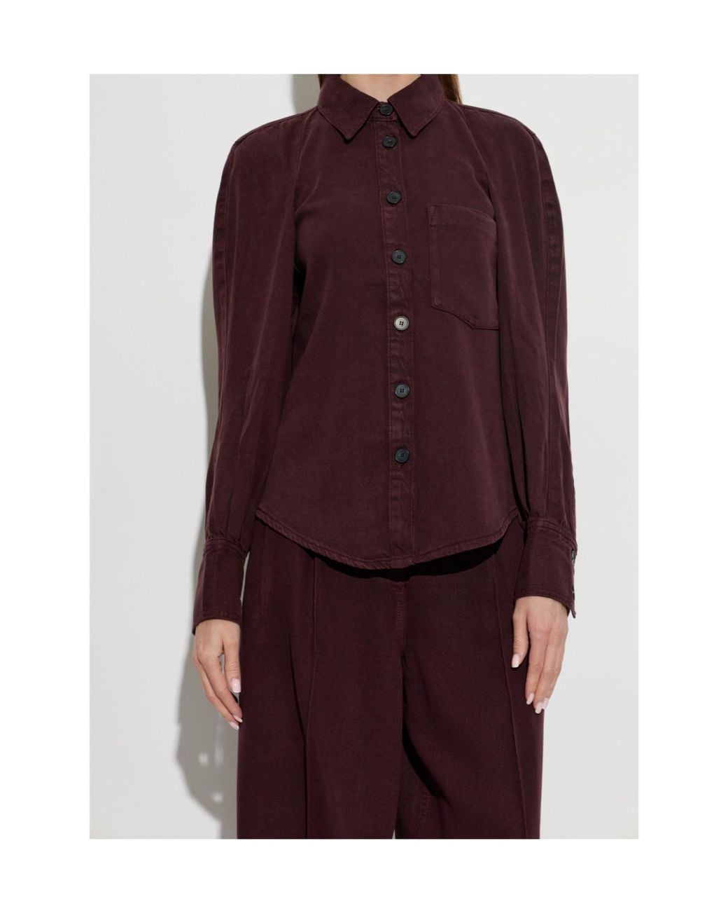 IRO Purple Long-Sleeved Shirt