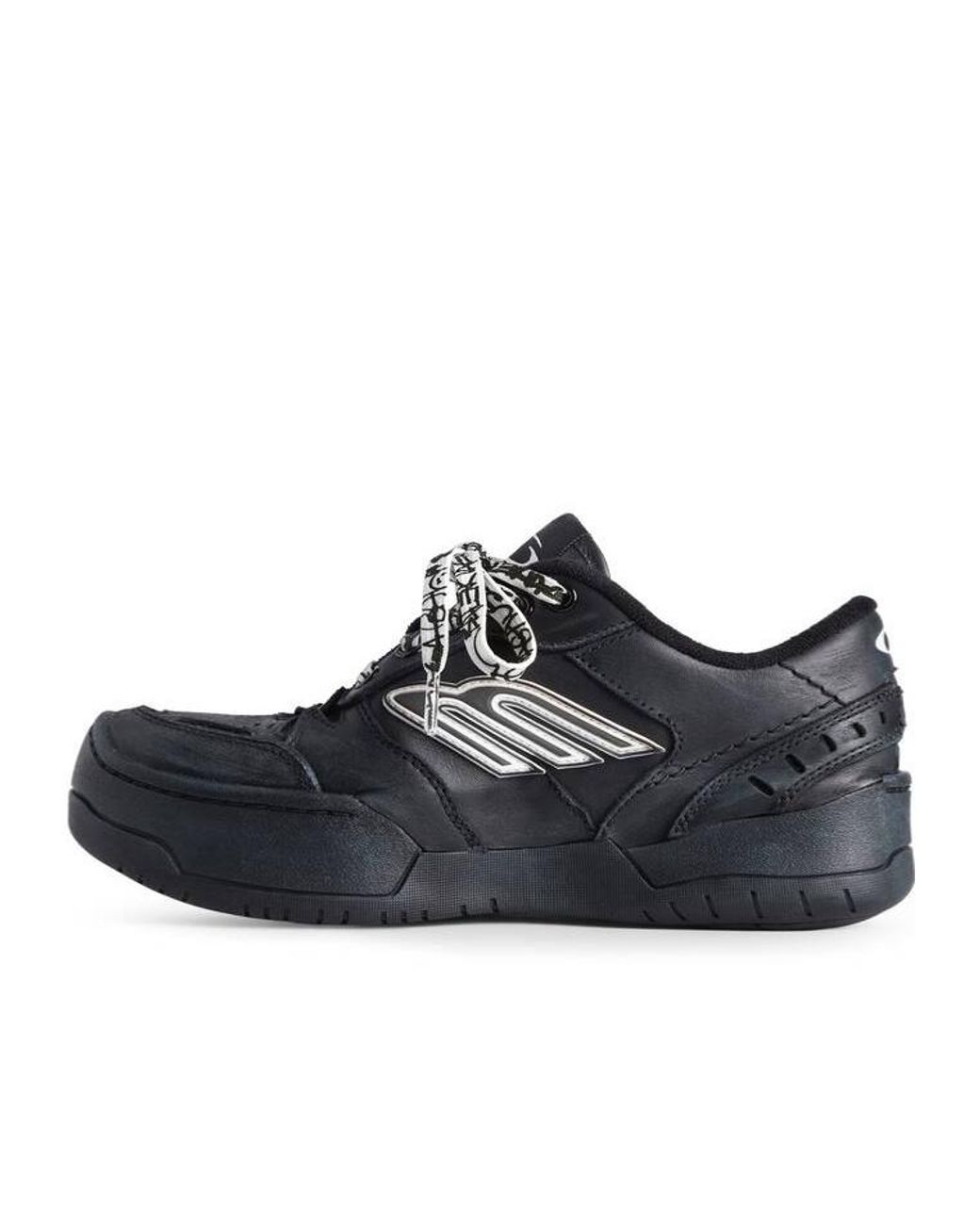 Balenciaga Black Hamptons Platform Sneaker