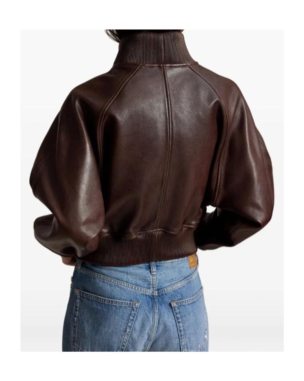 Polo Ralph Lauren Brown Zip-Up High Neck Jacket