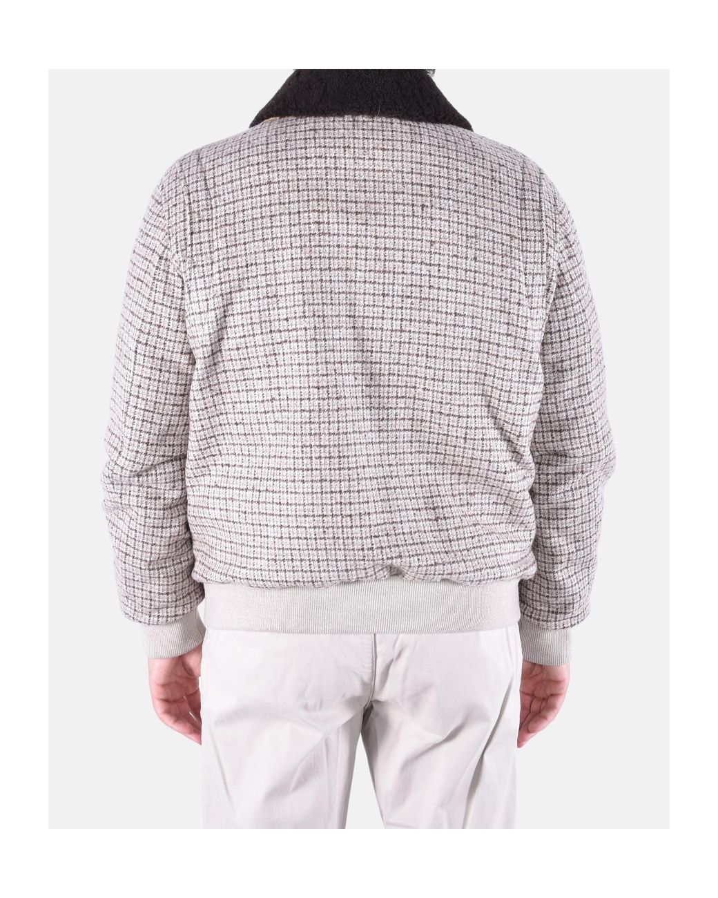 Eleventy Brown Checked Jacket for men