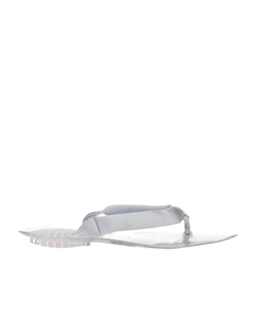 Alaïa White Alaïa Invisible Padded Thong Slides