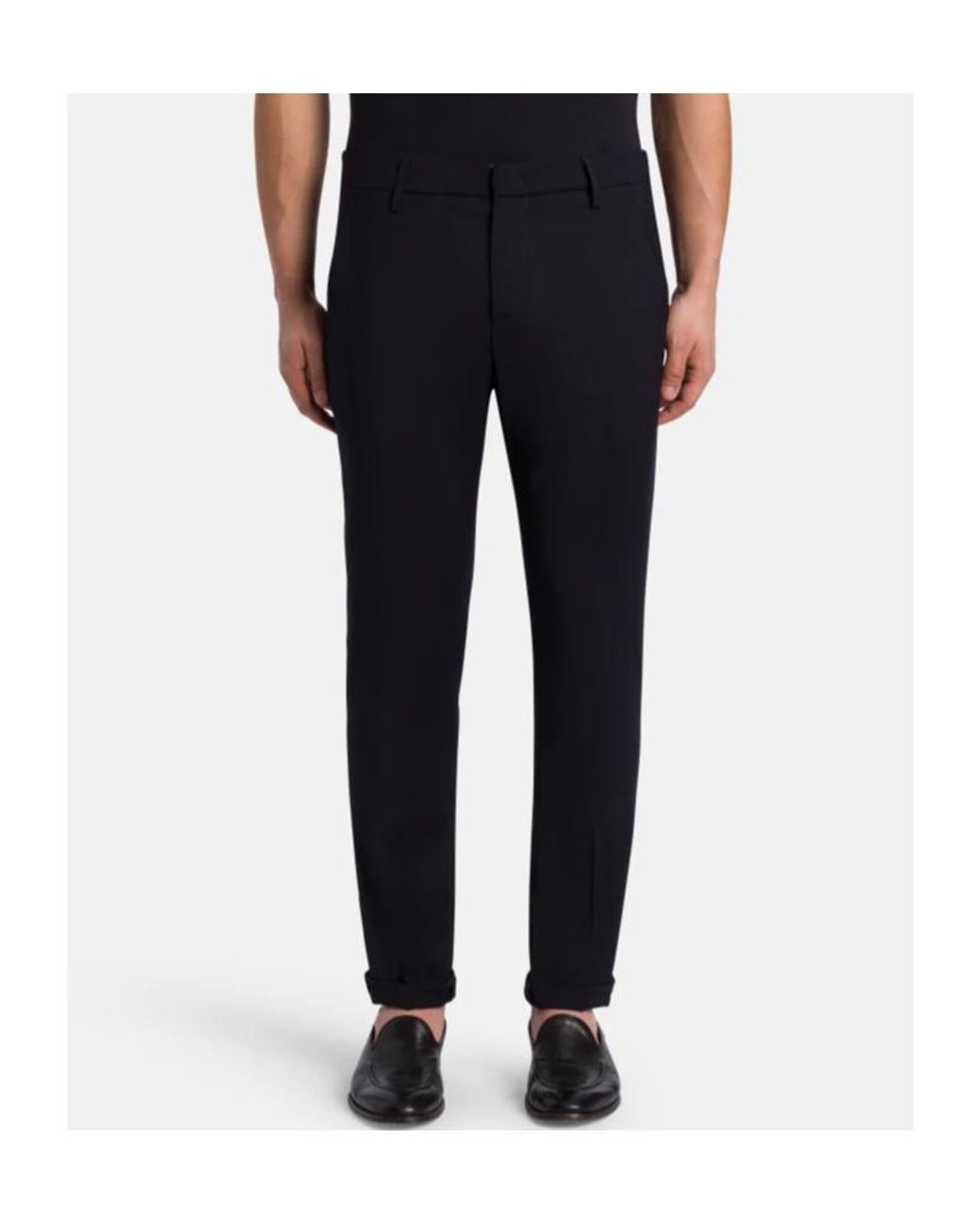Dondup Blue Casual Pants With Belt Loops for men