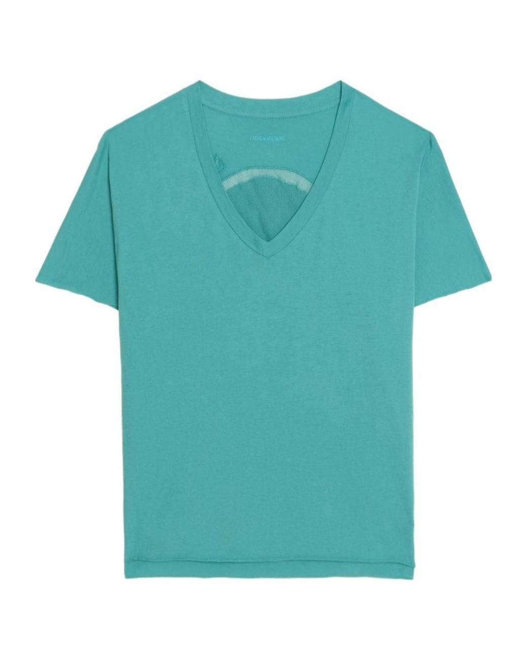 Zadig & Voltaire Blue V-Neck T-Shirt