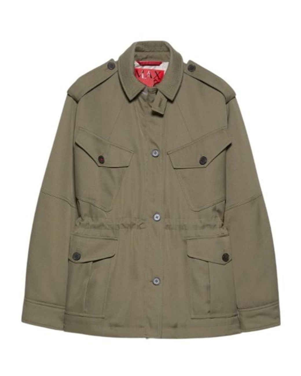 MAX&Co. Green Padded Gabardine Field Jacket