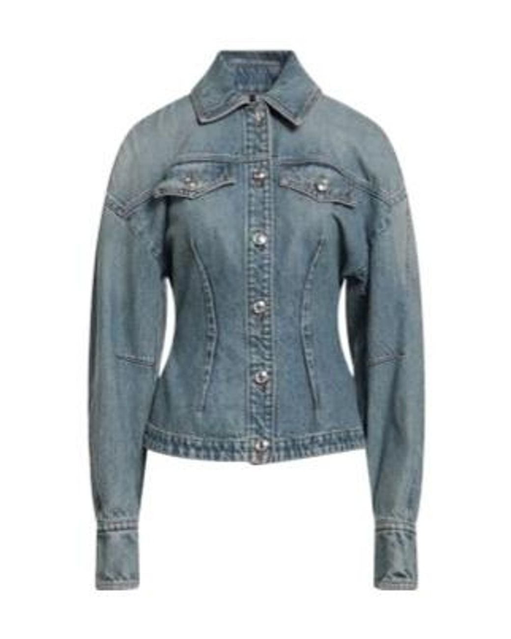 Sportmax Blue Denim Outerwear