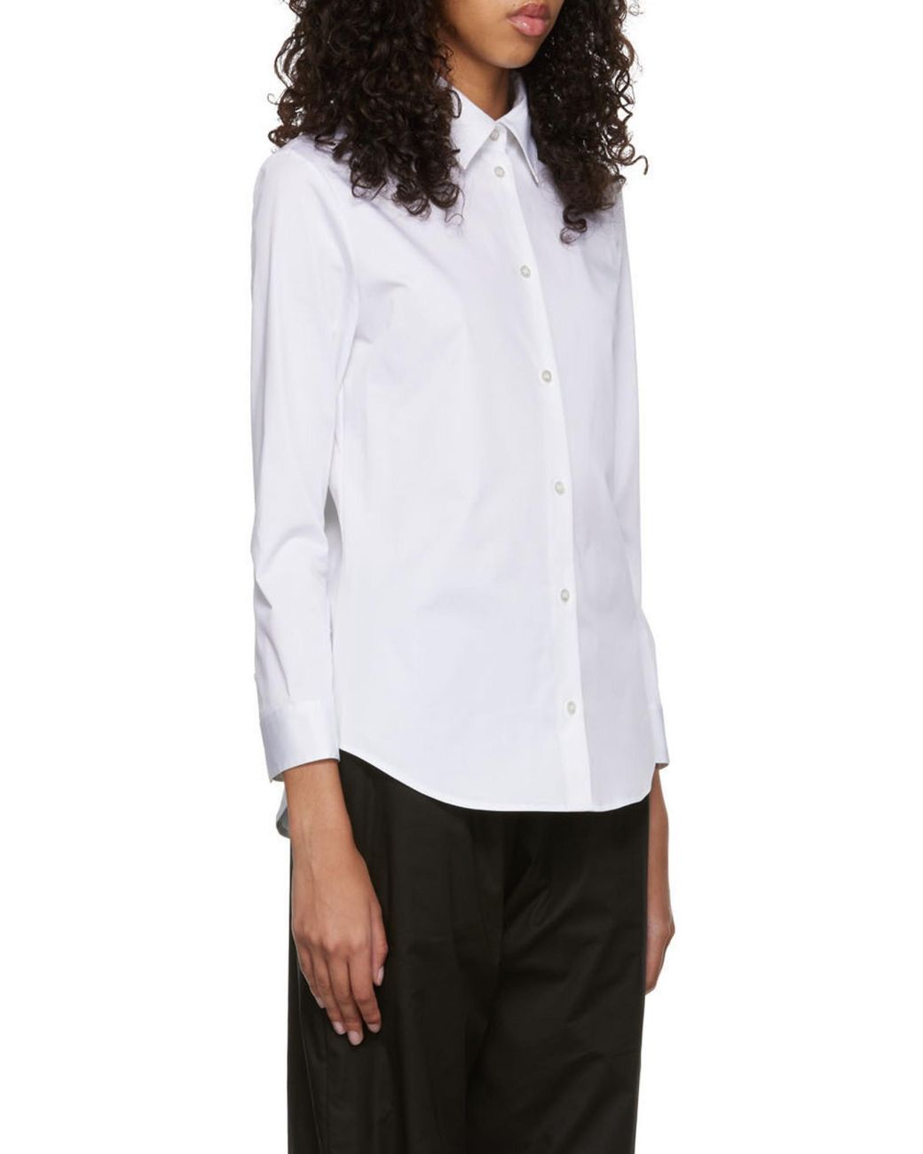 The Row White Petra Classic Shirt