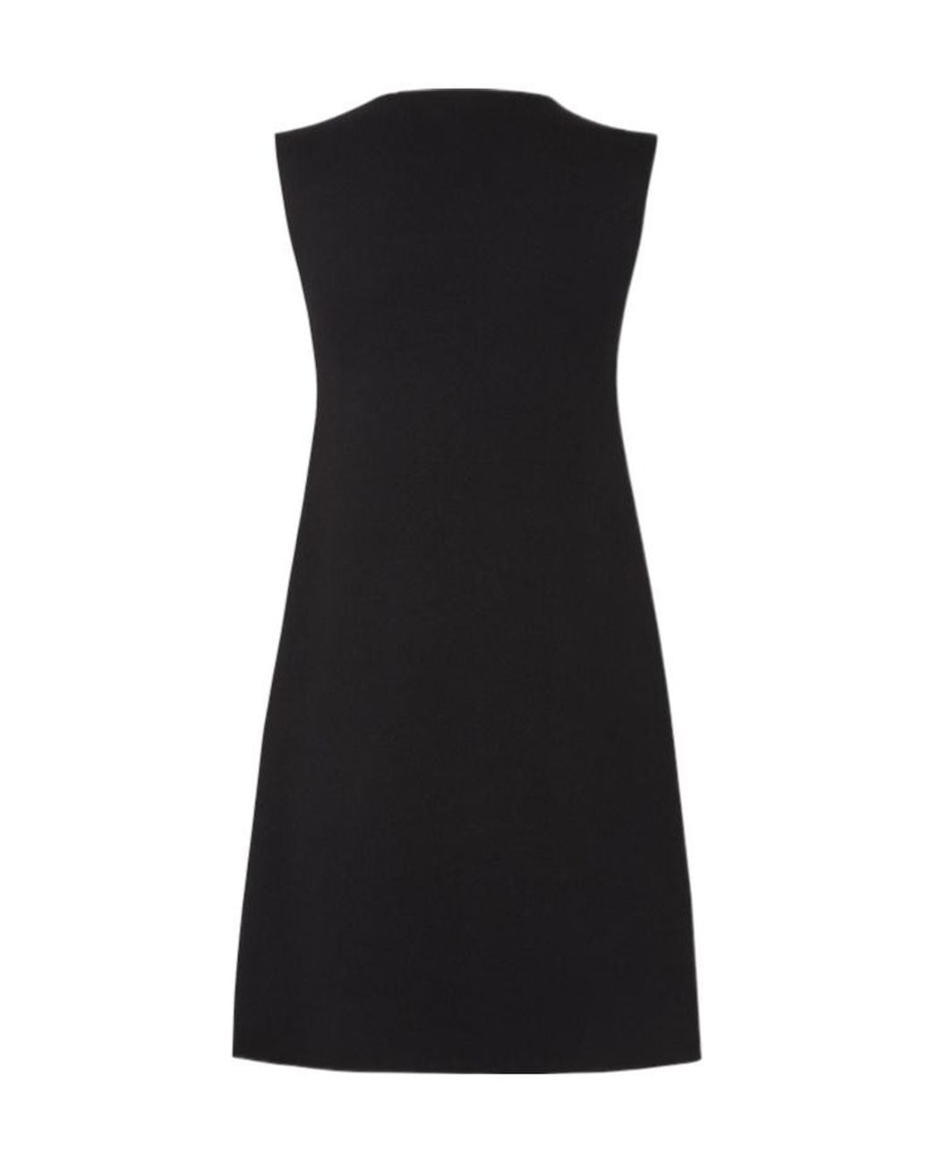 Fendi Black V-Neck Sleeveless Dress