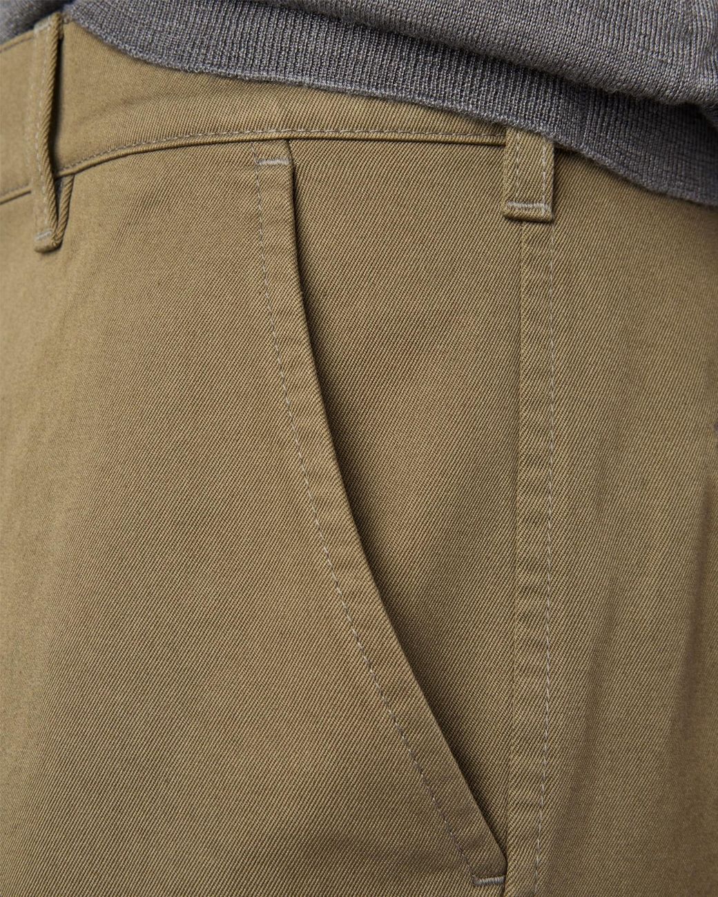 Prada Green Cotton Chino Pants for men