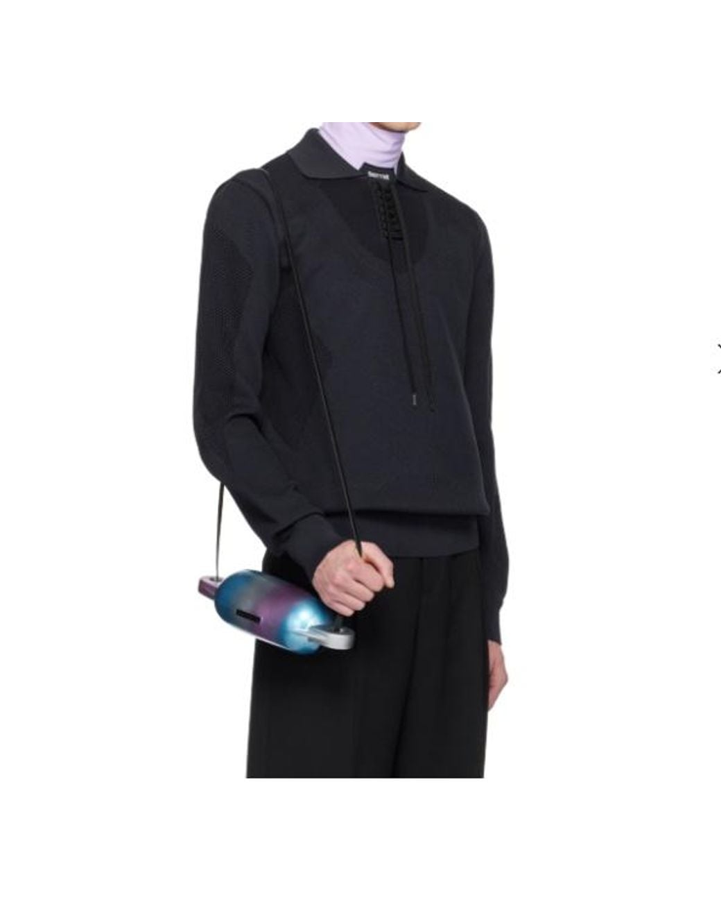 Herno Blue Lapel Polo Shirt for men