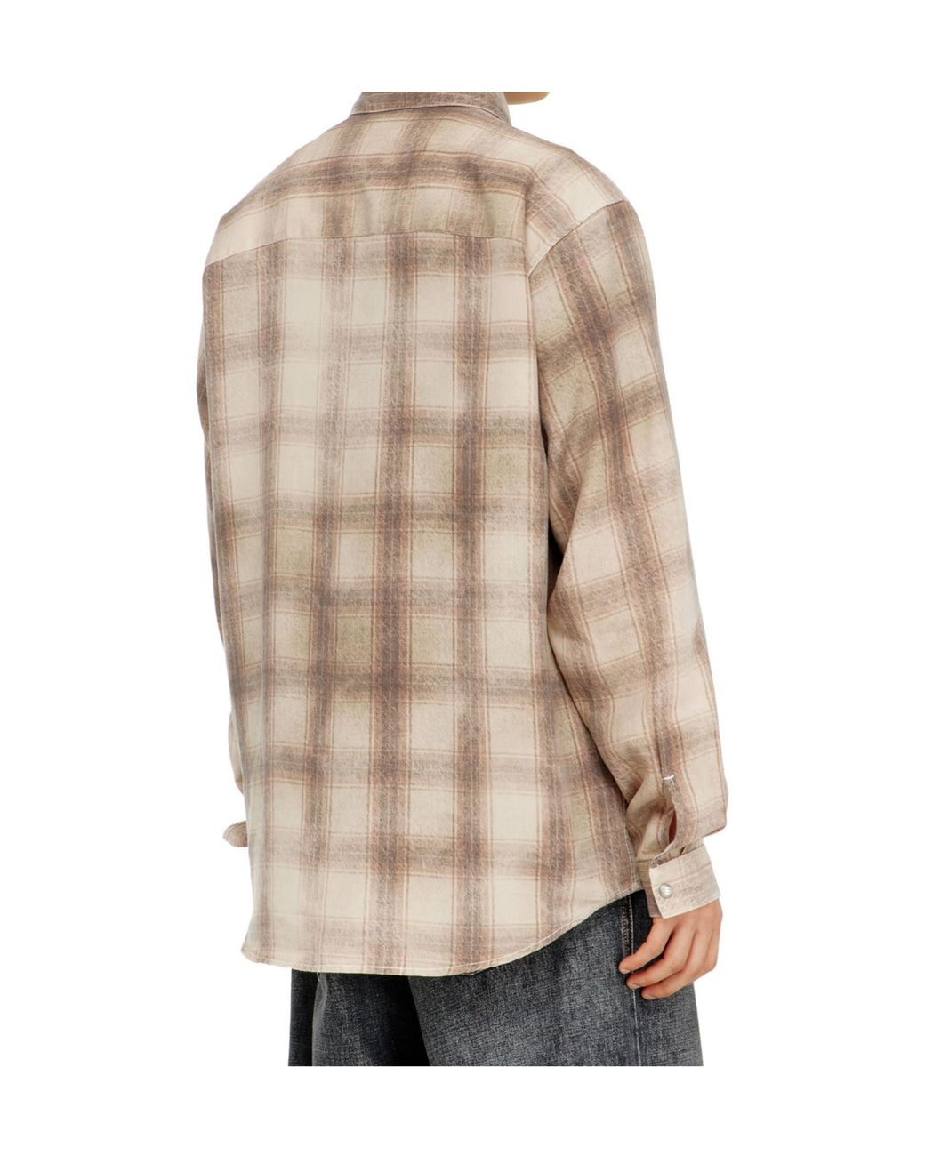 DIESEL Natural S-Simply-Jmcm Checked Shirt for men