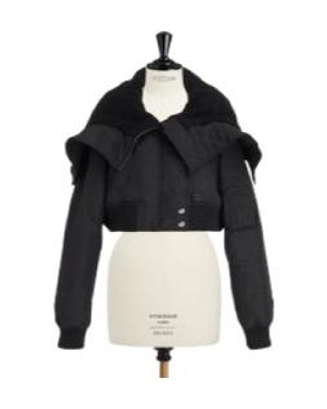 Dior Black Short Pea Coat
