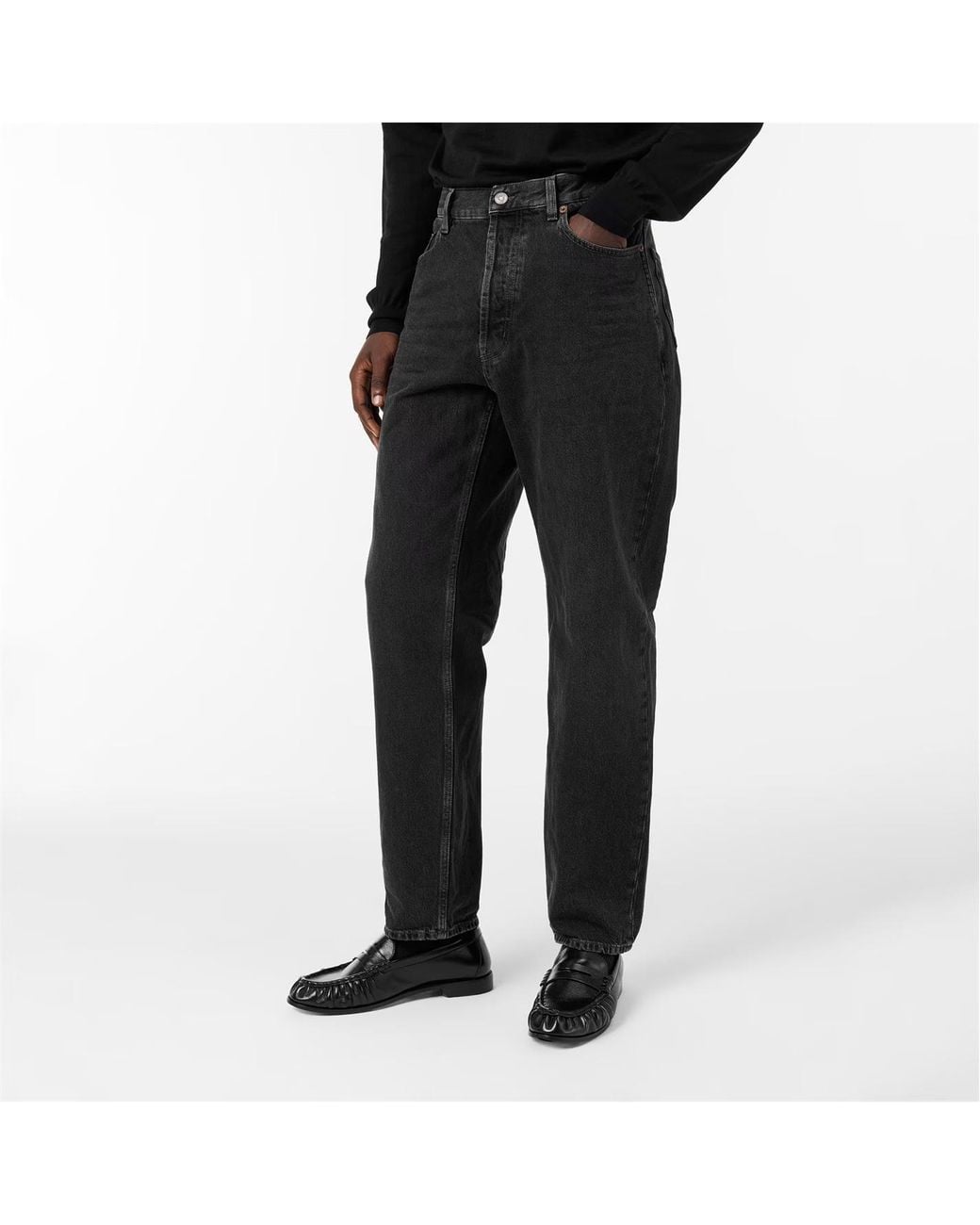 Saint Laurent Gray Straight Jeans for men