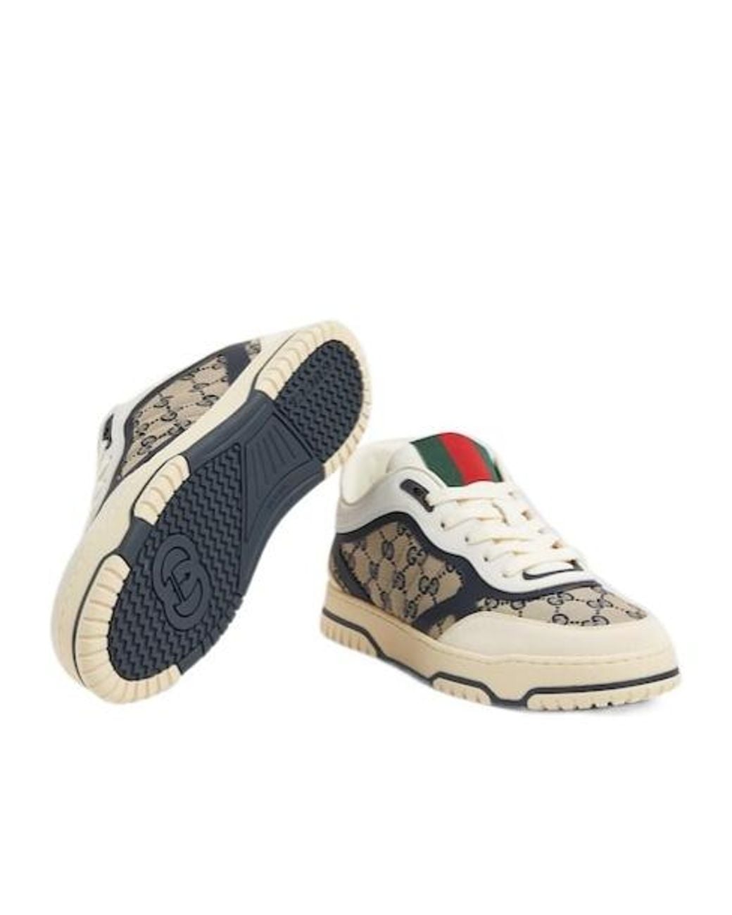 Gucci White Re-Web Monogram Sneaker for men