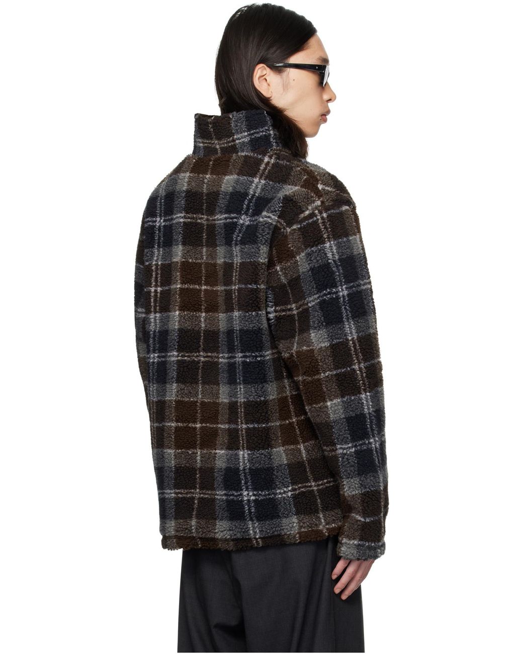 Barbour Black Tartan Check-Patterm Jacket for men