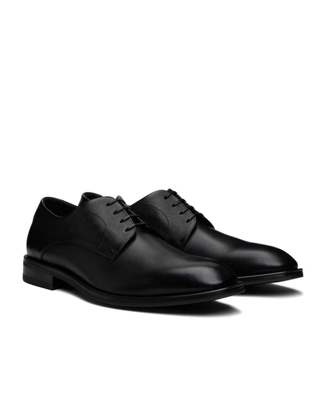 Boss Black Lace-Up Derby Shoes for men