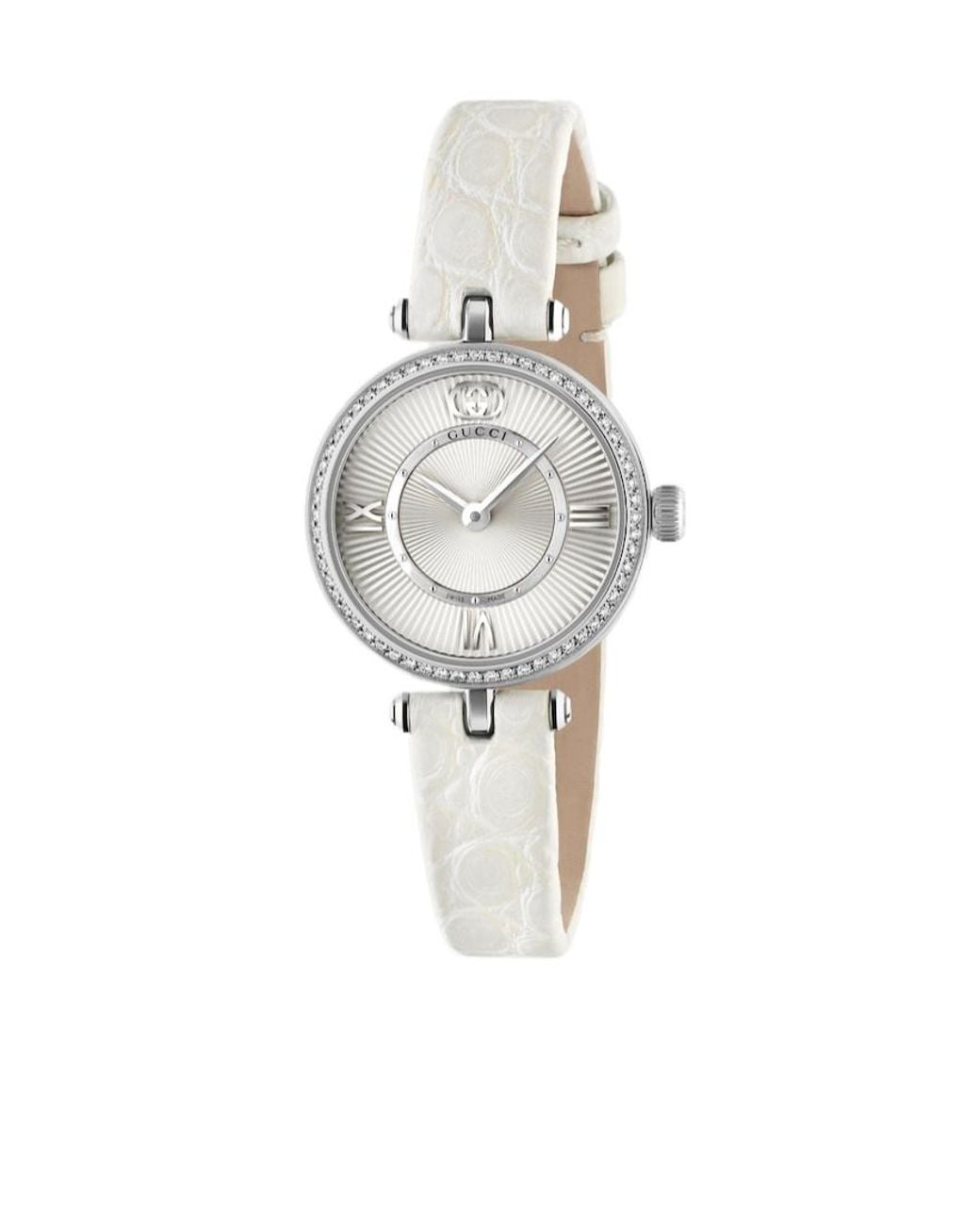 Gucci White Model 2000 Watch, 24Mm