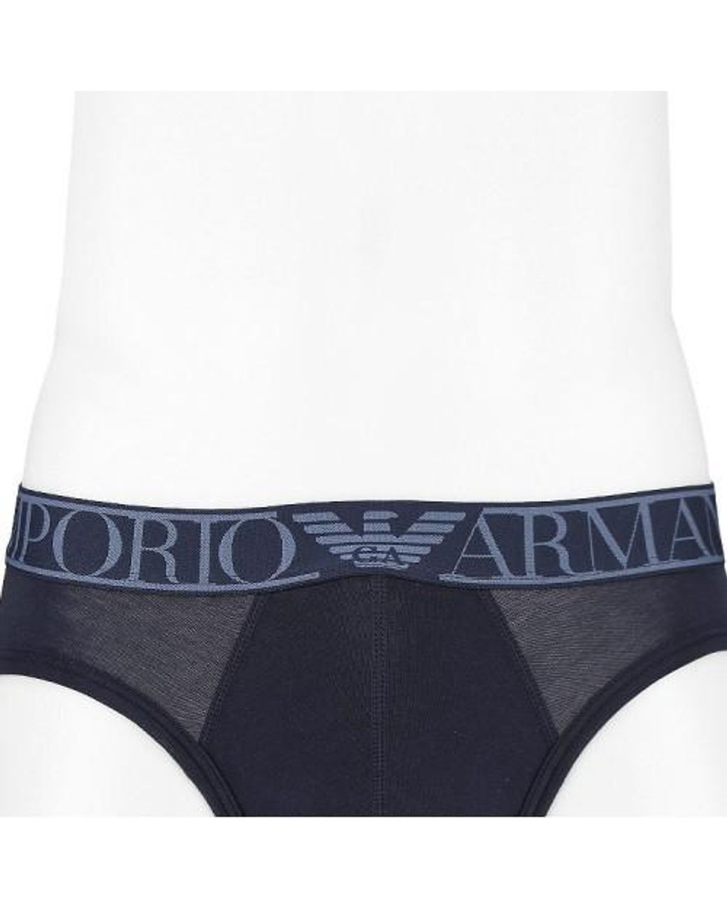 Emporio Armani Blue Logo Briefs for men