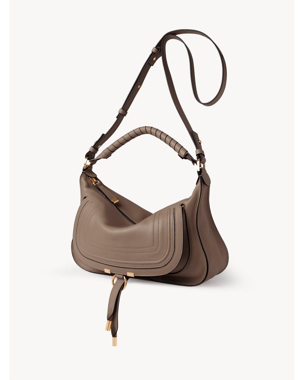 Chloé Brown Chloé Marcie Small Shoulder Bag