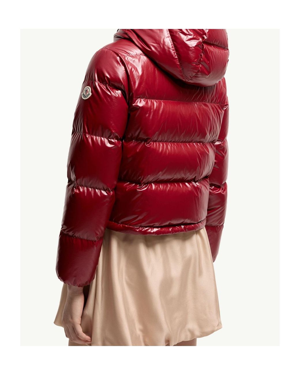 Moncler Red Niveole Short Down Jacket