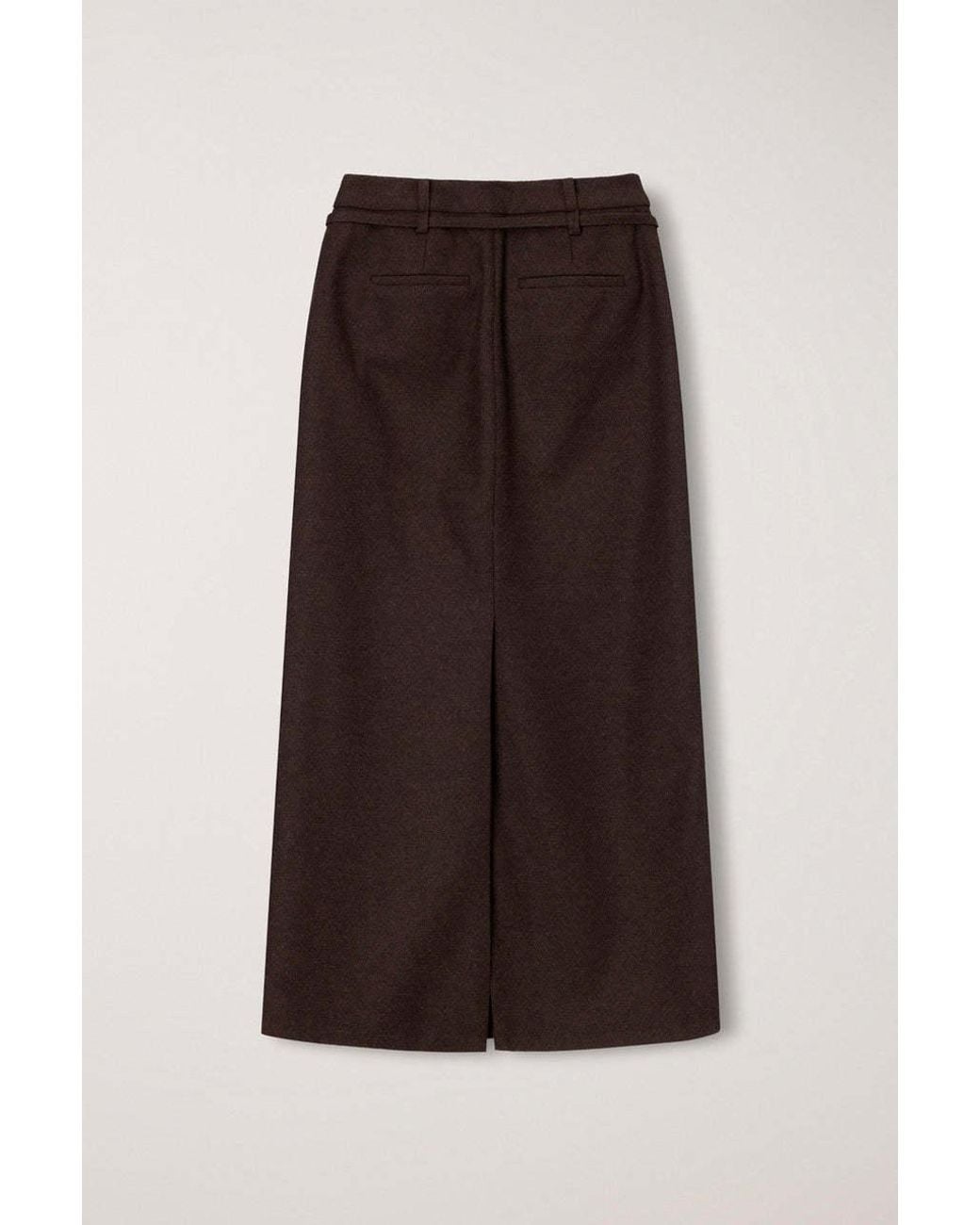 DUNST Brown Maxi Wrap Skirt
