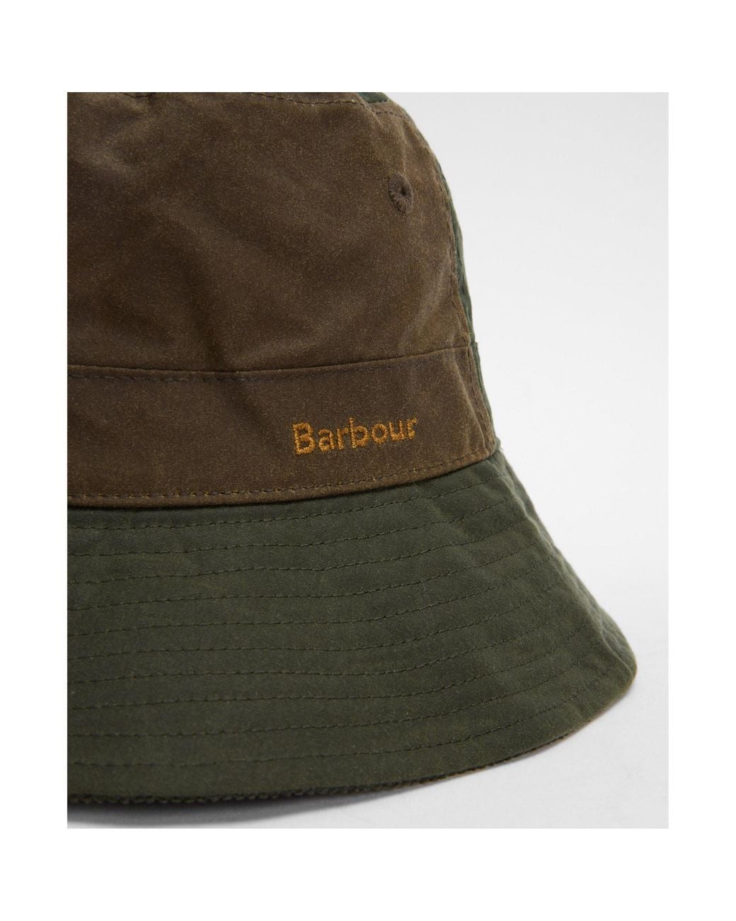 Barbour Brown Brackley Waxed Bucket Hat