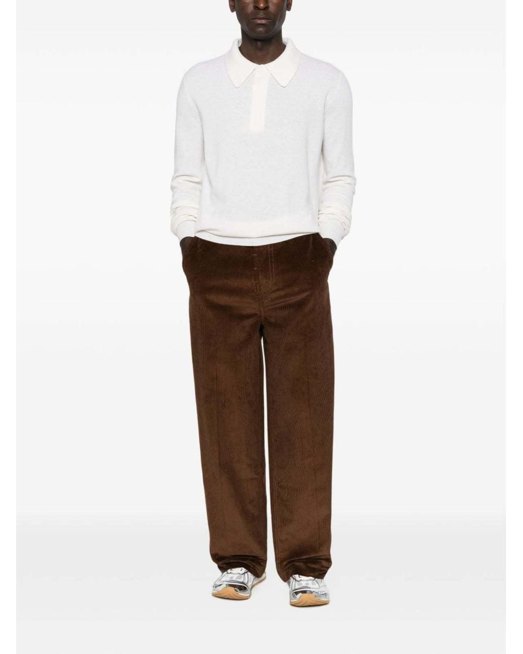 AMI Brown Ami Straight-Leg Corduroy Pants for men
