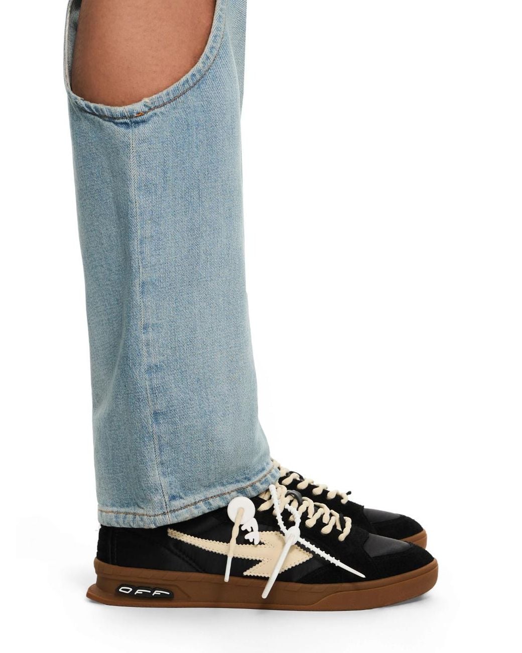 Off-White c/o Virgil Abloh Black End Of Play Low-Top Sneakers