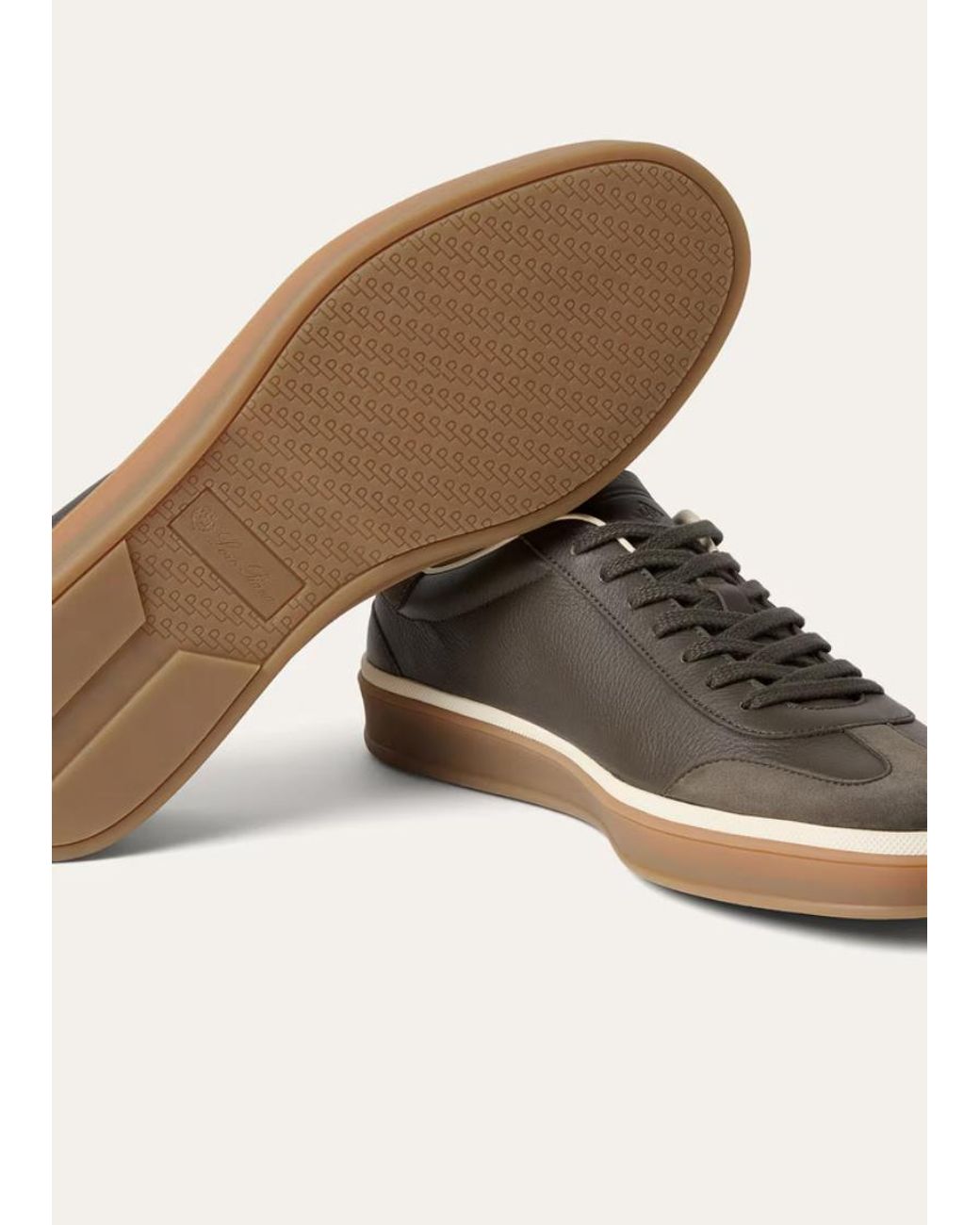 Loro Piana Brown Tennis Walk Sneaker for men