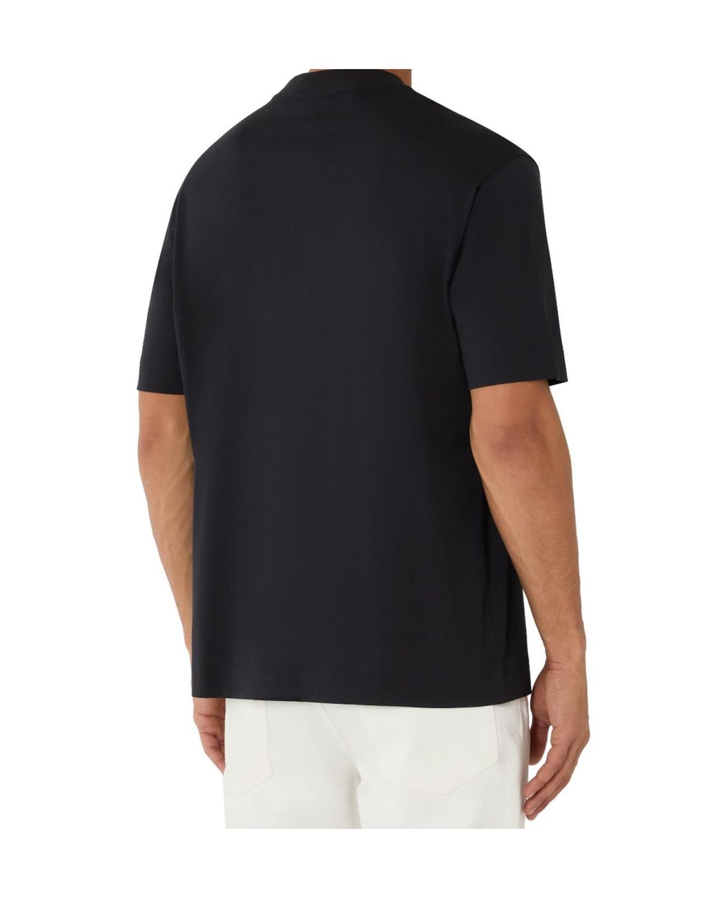 Emporio Armani Blue ロゴ Tシャツ for men