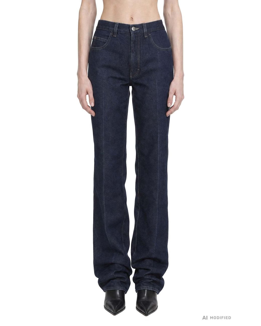 Calvin Klein Blue Straight-Leg Jeans
