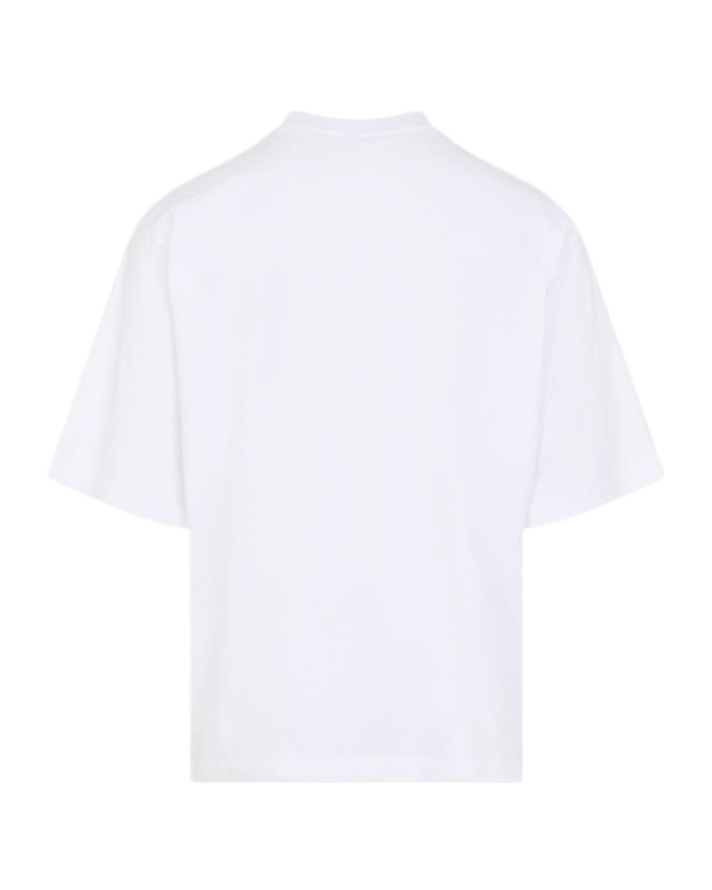 Marni White Coastal-Scene Crewneck T-Shirt for men