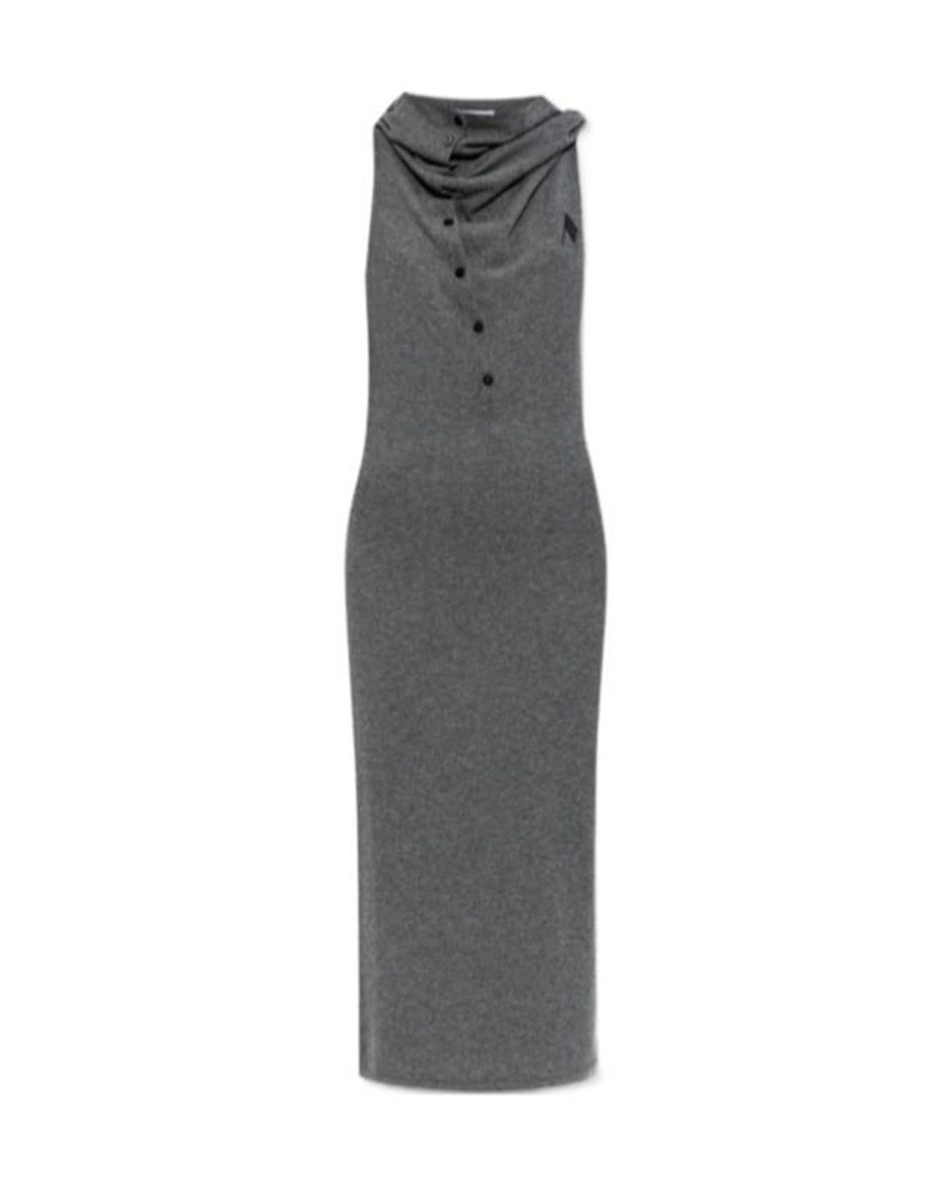The Attico Gray The Midi Dress