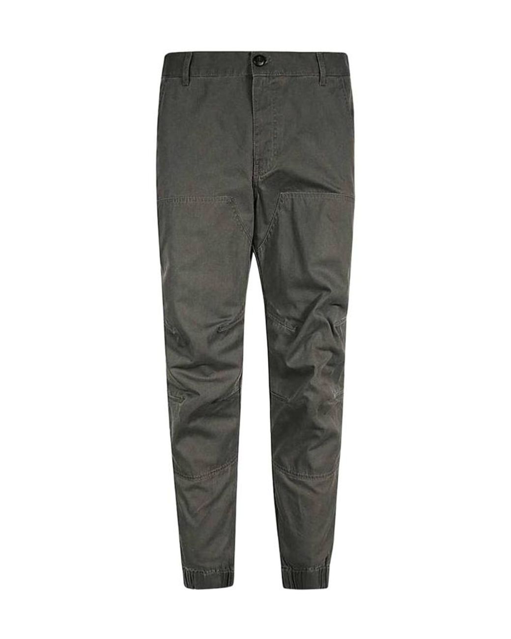 Dondup Gray Belt Loop Casual Pants for men
