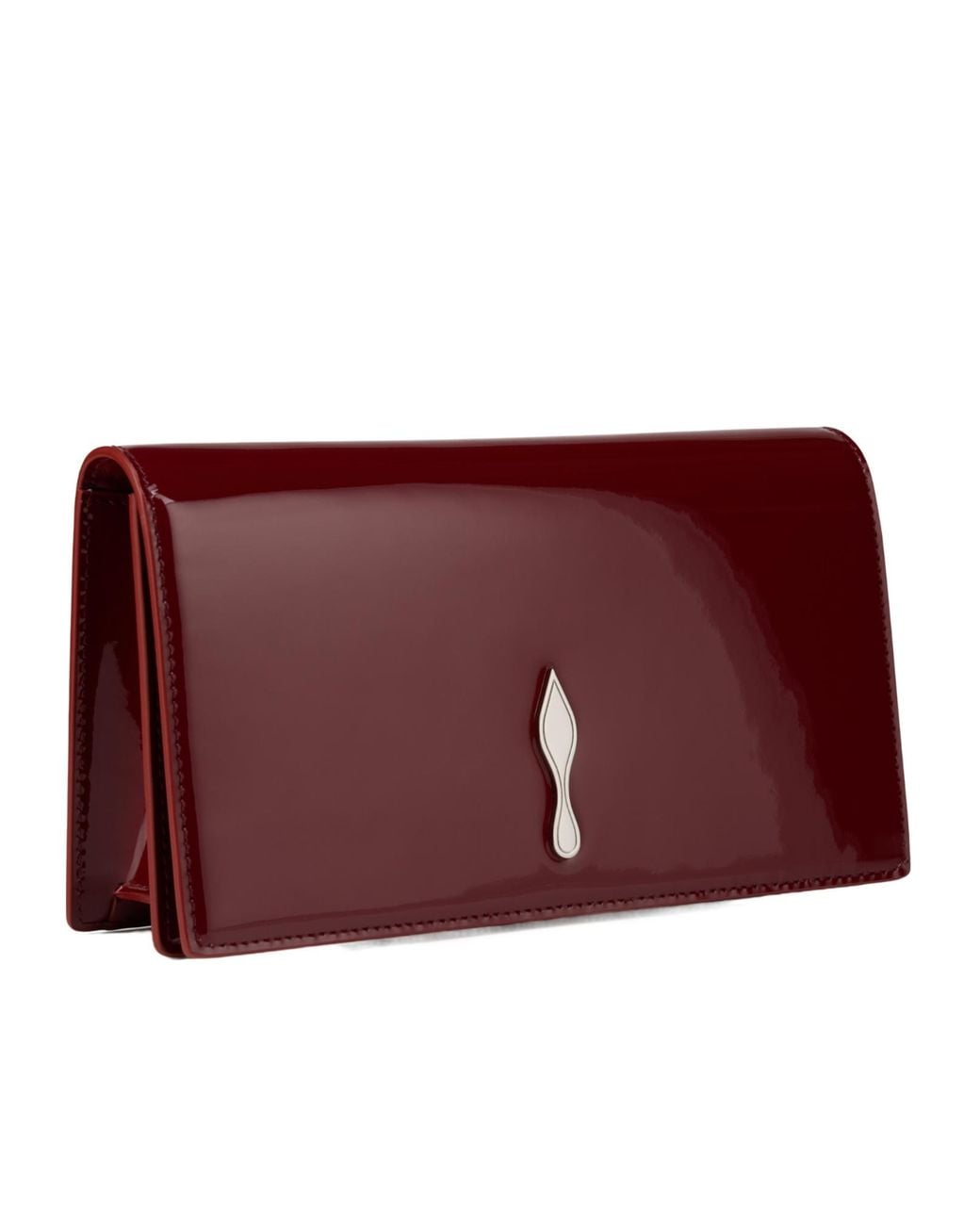 Christian Louboutin Red Chain Logo Clutch Bag