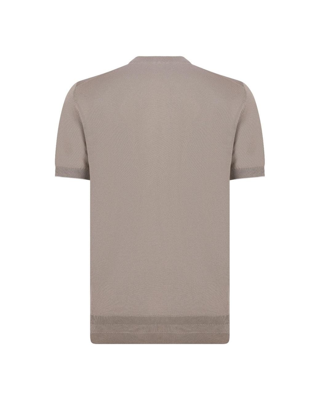Boss Gray Crew Neck Short-Sleeved T-Shirt for men