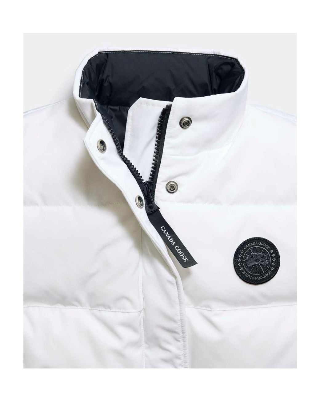 Canada Goose White Logo Patch Sleeveless Vest