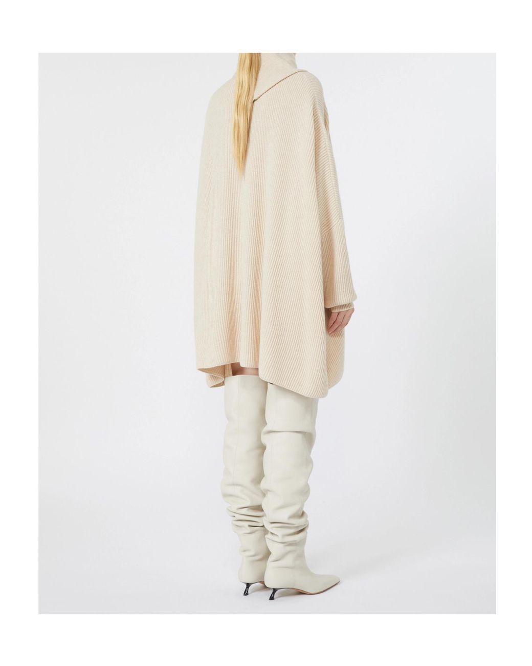 Sportmax White Long-Sleeved Dress