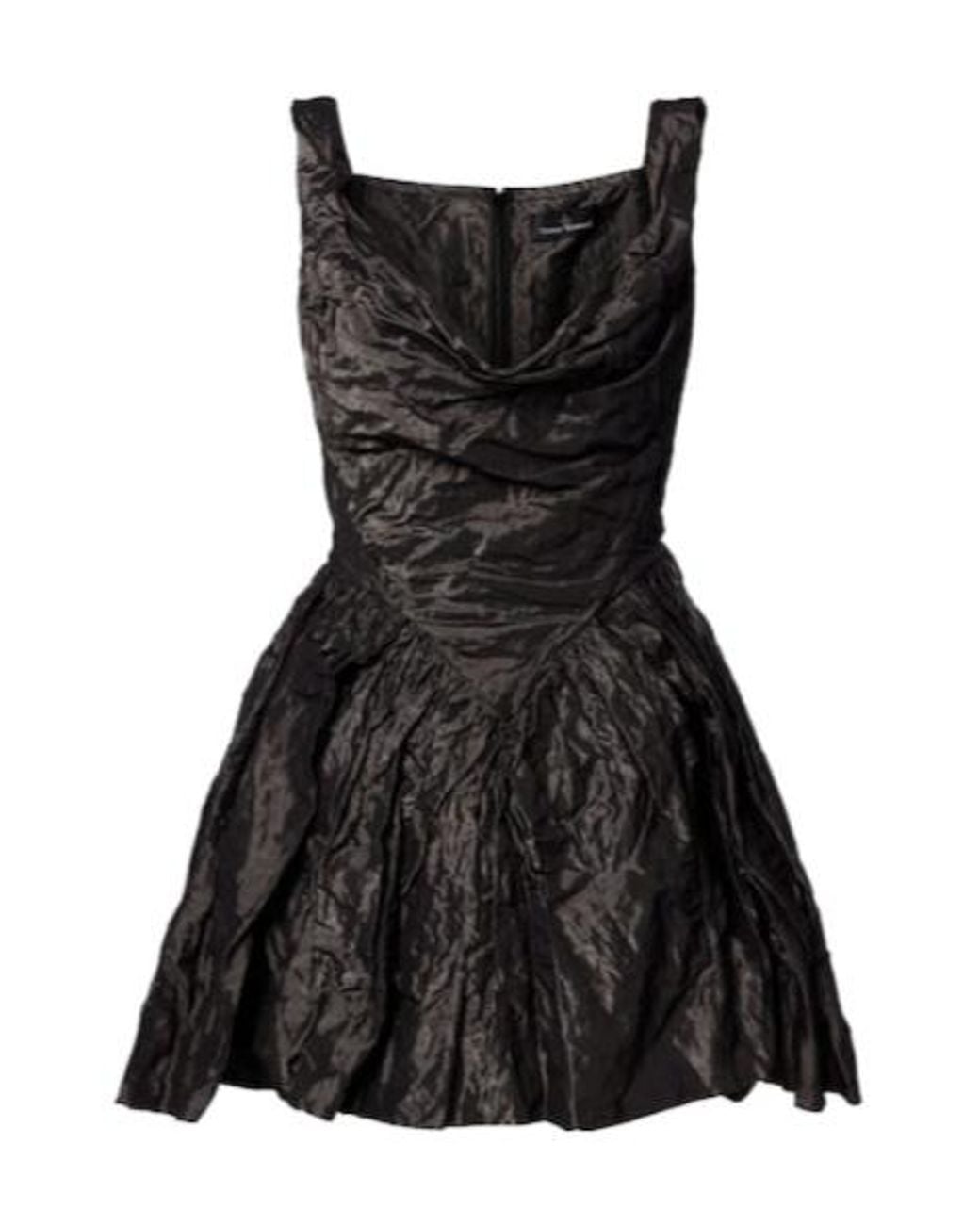 Vivienne Westwood Black Mini Sunday Draped Corset Dress