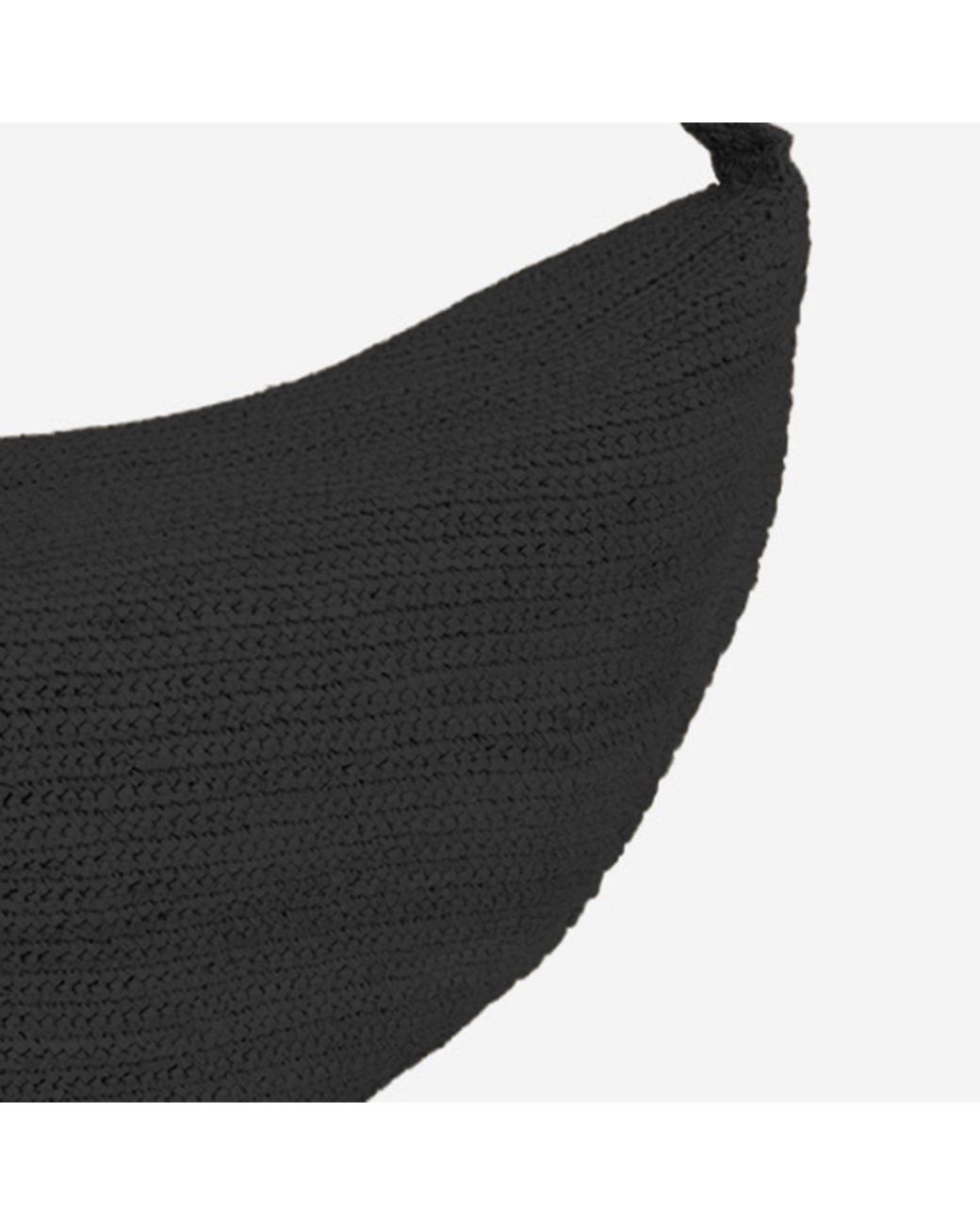 IBELIV Black Luna Half-Moon Shoulder Bag